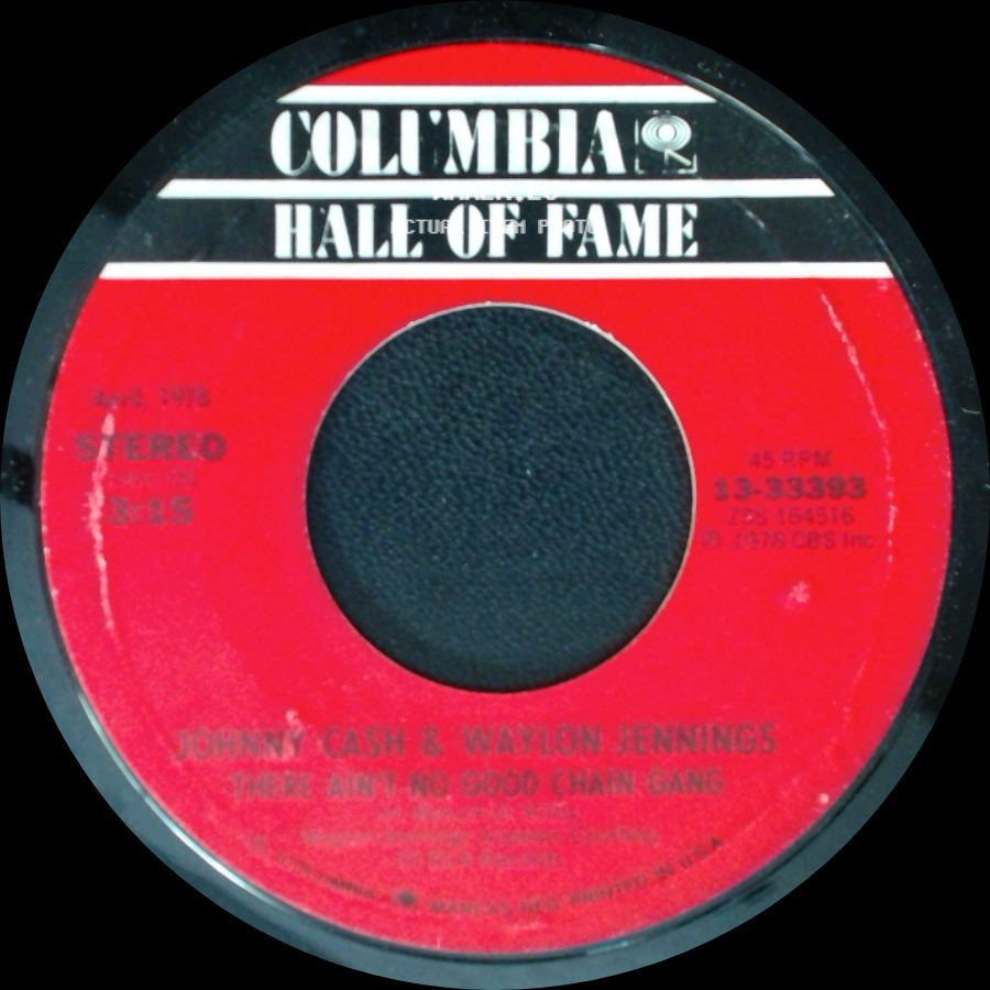 Johnny Cash / Johnny Cash & Waylon Jennings - (Ghost) Riders In The Sky / There Ain't No 5000 Chain Gang side B