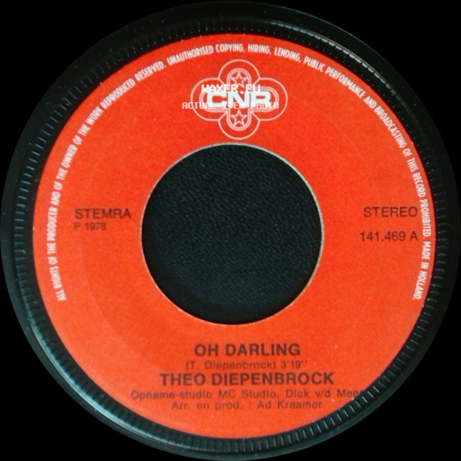 Theo Diepenbrock - Oh Darling / Ik Zoek Al Jarenlang side A
