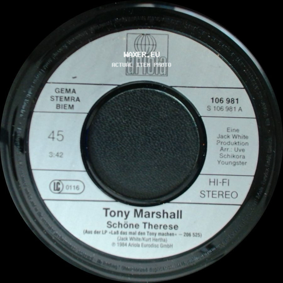 Tony Marshall - Schöne Therese / Die Blasmusik, Die Blasmusik side A