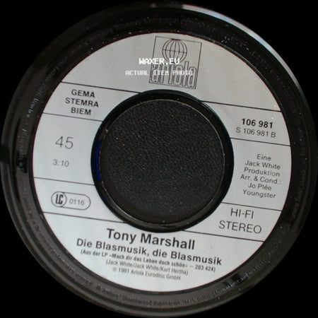 Tony Marshall - Schöne Therese / Die Blasmusik, Die Blasmusik side B