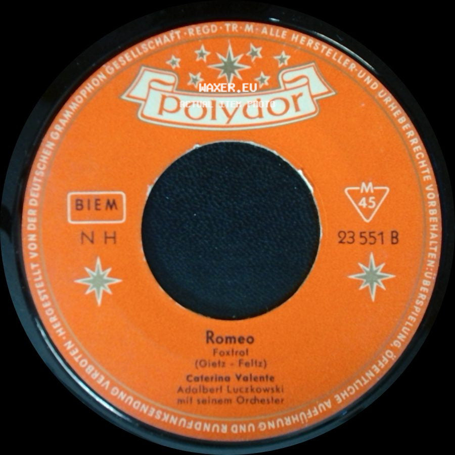 Caterina Valente - Romeo / Wo Meine Sonne Scheint (Island In The Sun) side A