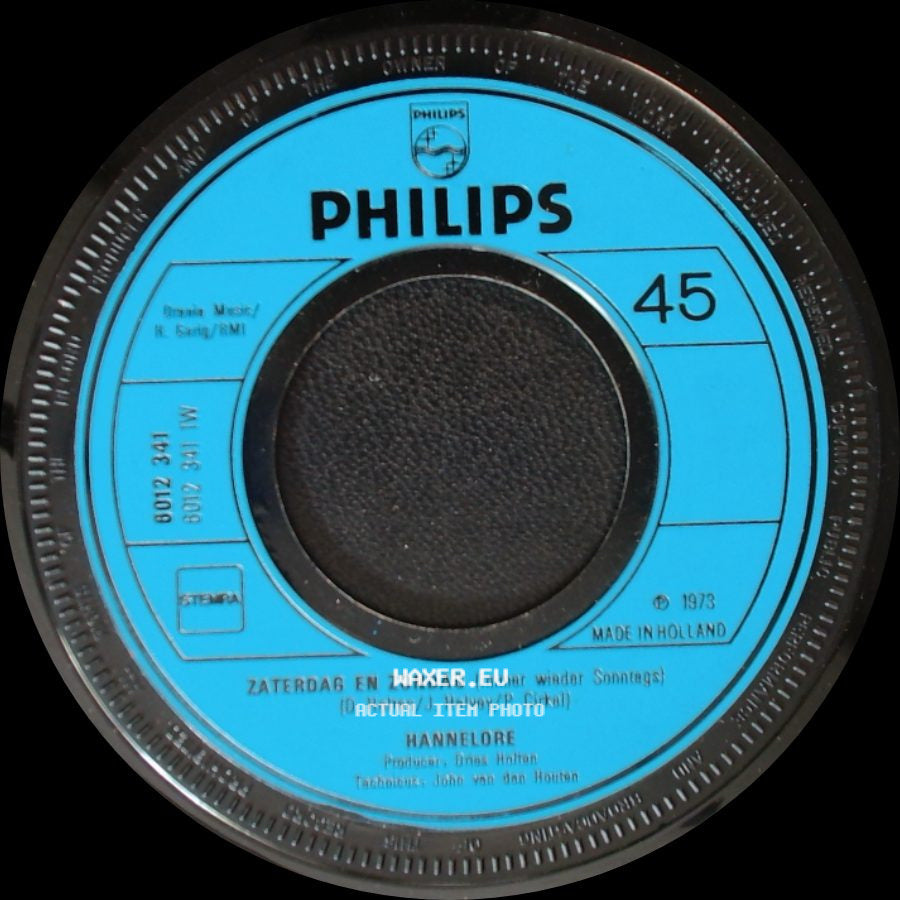 Hannelore / Rannelore - Mama (I Believe In Love) / Zaterdag En Zondag side B