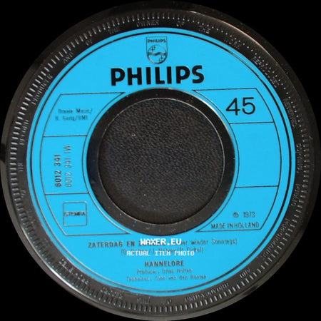 Hannelore / Rannelore - Mama (I Believe In Love) / Zaterdag En Zondag side B