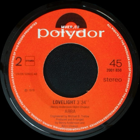 Abba - Chiqutita 5'26'' / Lovelight side B