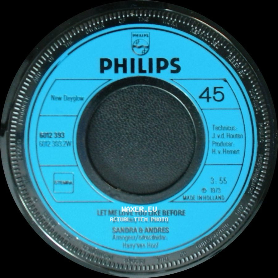 Sandra & Andres - True Love / Let Me Love You Like Before side B