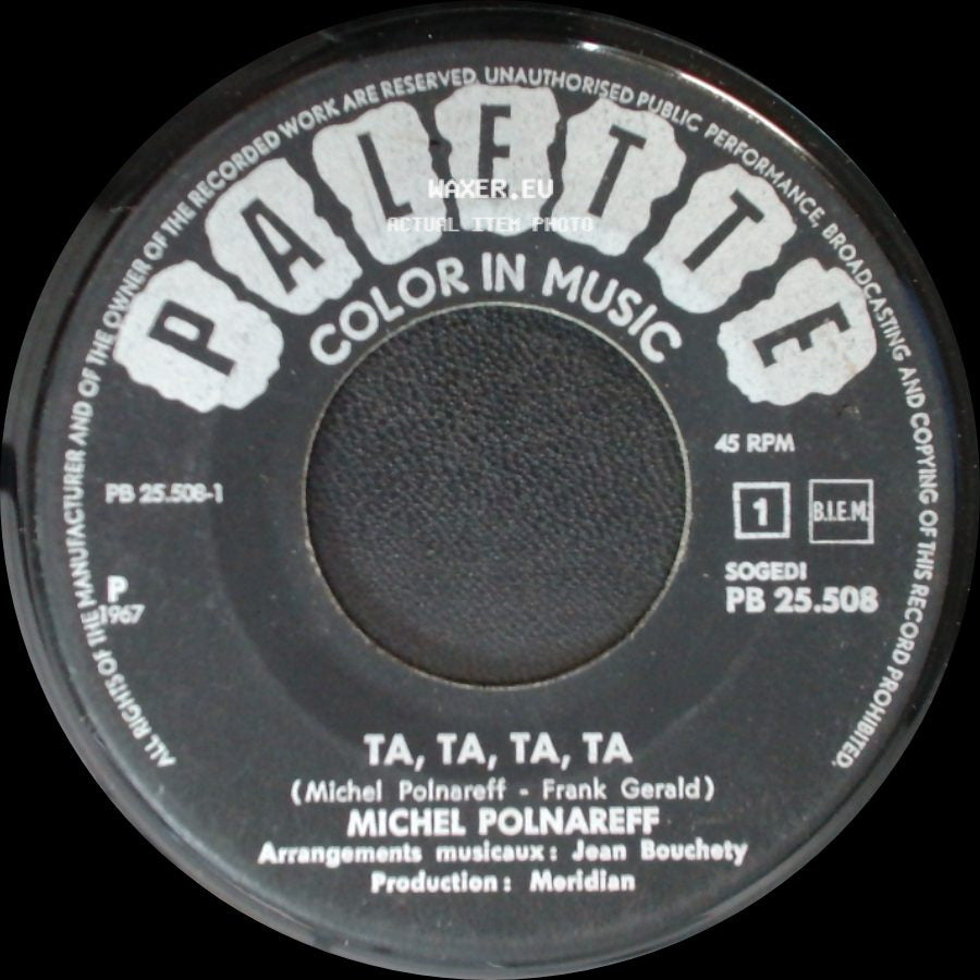 Michel Polnareff - Le Pauv' Guitariste / Ta, Ta, Ta, Ta side B