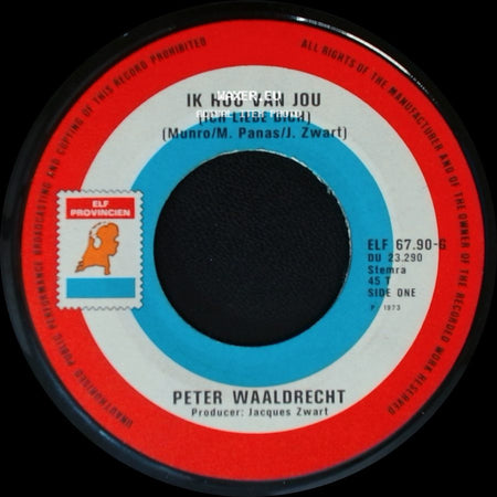 Peter Waaldrecht - Ik Hou Van Jou (Ich Liebe Dich) / Zonder Liefde Kan Niemand Leven side A