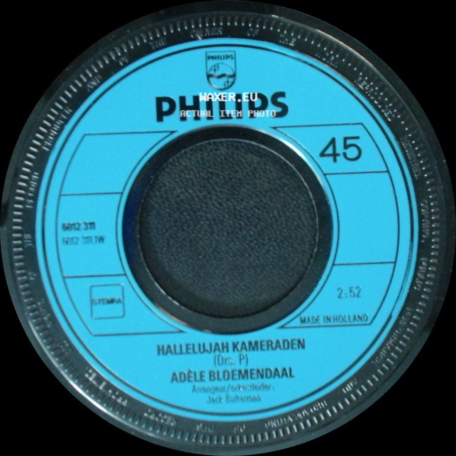 Adele Bloemendaal - Hallelujah Kameraden / Reisje Langs De Rijn side A