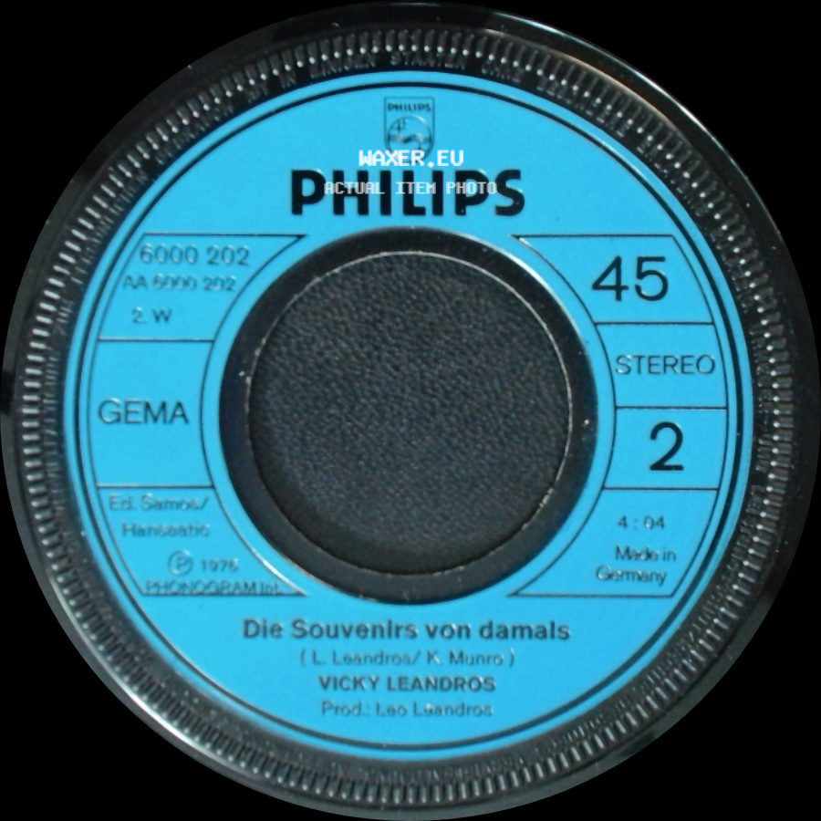 Vicky Leandros - Tango D'amor / Die Souvenirs Von Damals side B