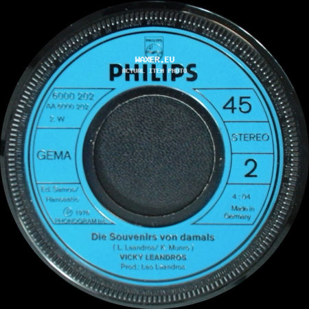 Vicky Leandros - Tango D'amor / Die Souvenirs Von Damals side B