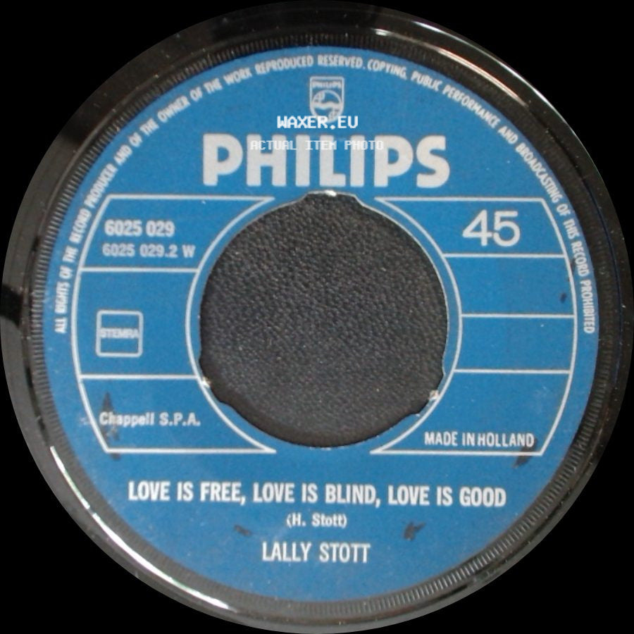 Lally Stott - Jakaranda / Love Is Free, Love Is Blind, Love Is Good side B