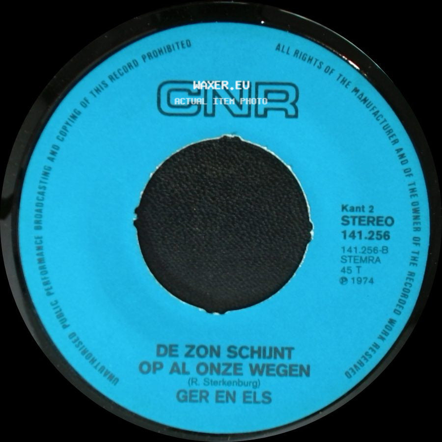 Ger En Els - Wij Dansten De Rumba (Pa-Ran-Pan-Pan) / De Zon Schijnt Op Al Onze Wegen side B