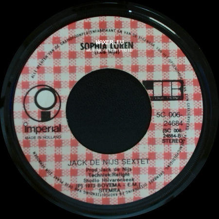 Jack De Nijs Sextet - Hee Dans Met Mij / Sophia Loren side B