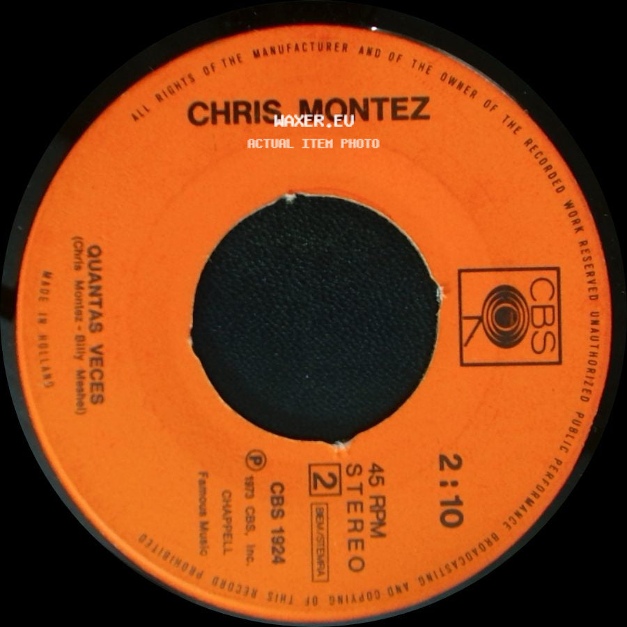 Chris Montez - Quantas Veces / No One Knew side A