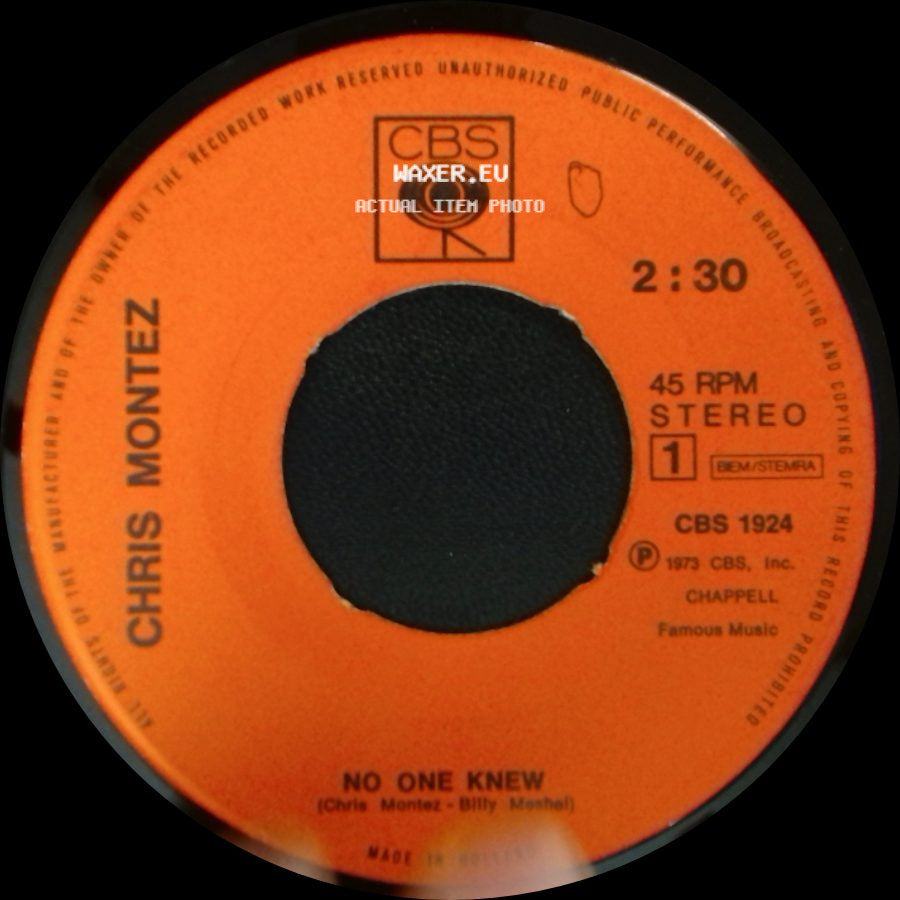 Chris Montez - Quantas Veces / No One Knew side B