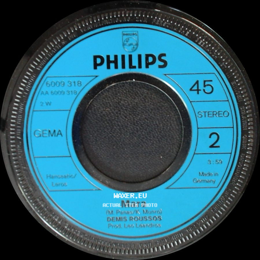Demis Roussos - Goodbye, My Love, Goodbye / Mara side B