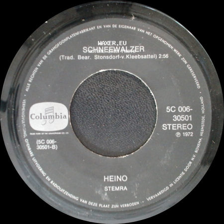 Heino - Schneewalzer / La Montanara (Das Lied Der Berge) side A