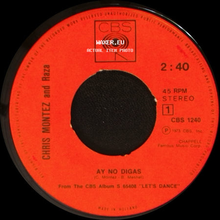 Chris Montez And Raza - Heart And Soul / Ay No Digas side B
