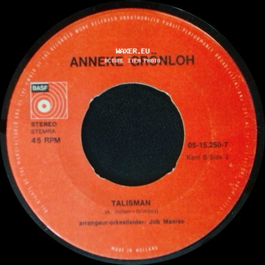Anneke Grönloh - Hasta La Vista Manana / Talisman side B