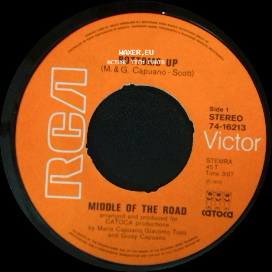 Middle Of The Road - Bottoms Up / See The Sky side A