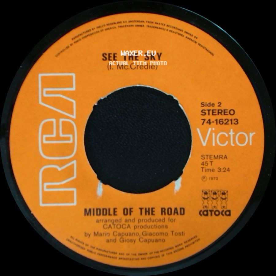 Middle Of The Road - Bottoms Up / See The Sky side B