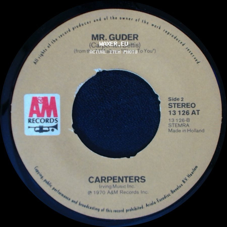 Carpenters - Jambalaya (On The Bayou) / Mr. Guder side B