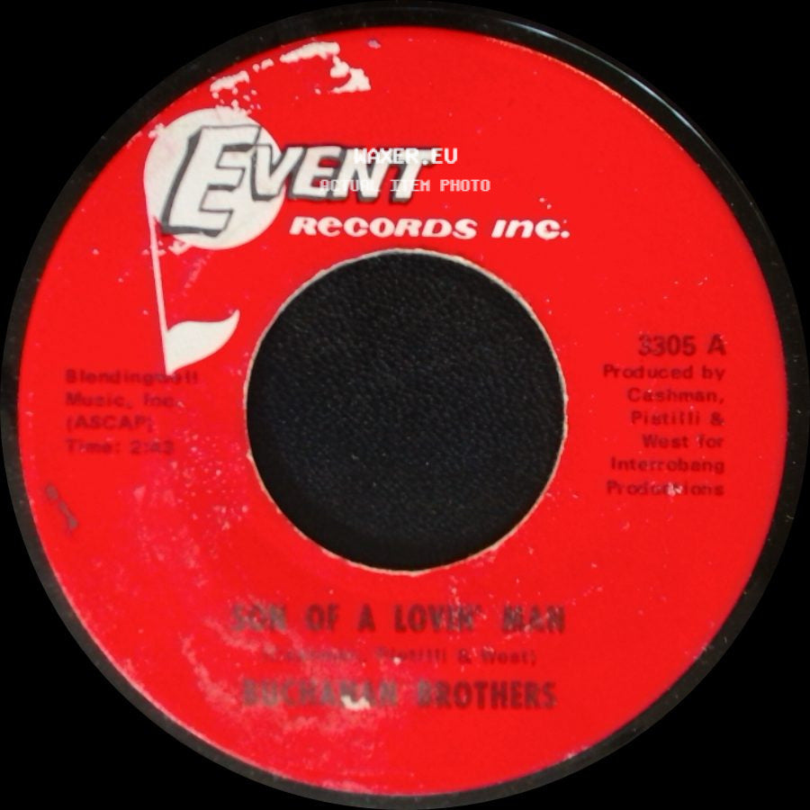 Buchanan Brothers / Buck Ram Brothers - I'll Never Get Enough / Son Of A Lovin' Man side B