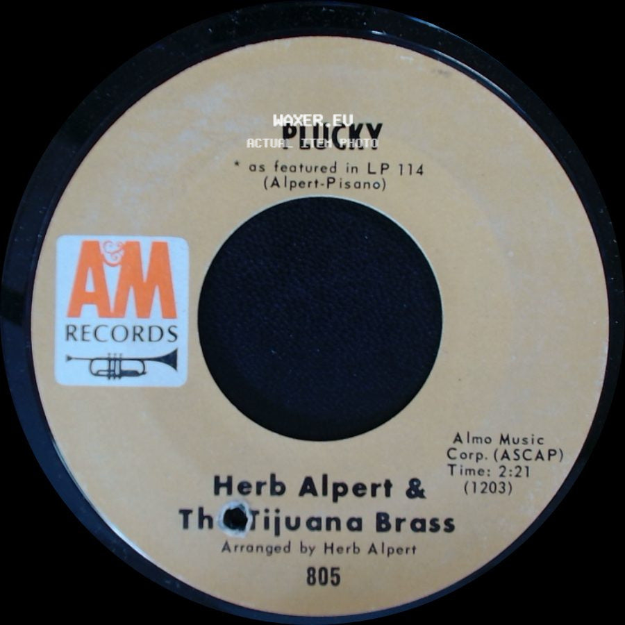Herb Alpert & The Tijuana Brass - Plucky / The Work Song side A