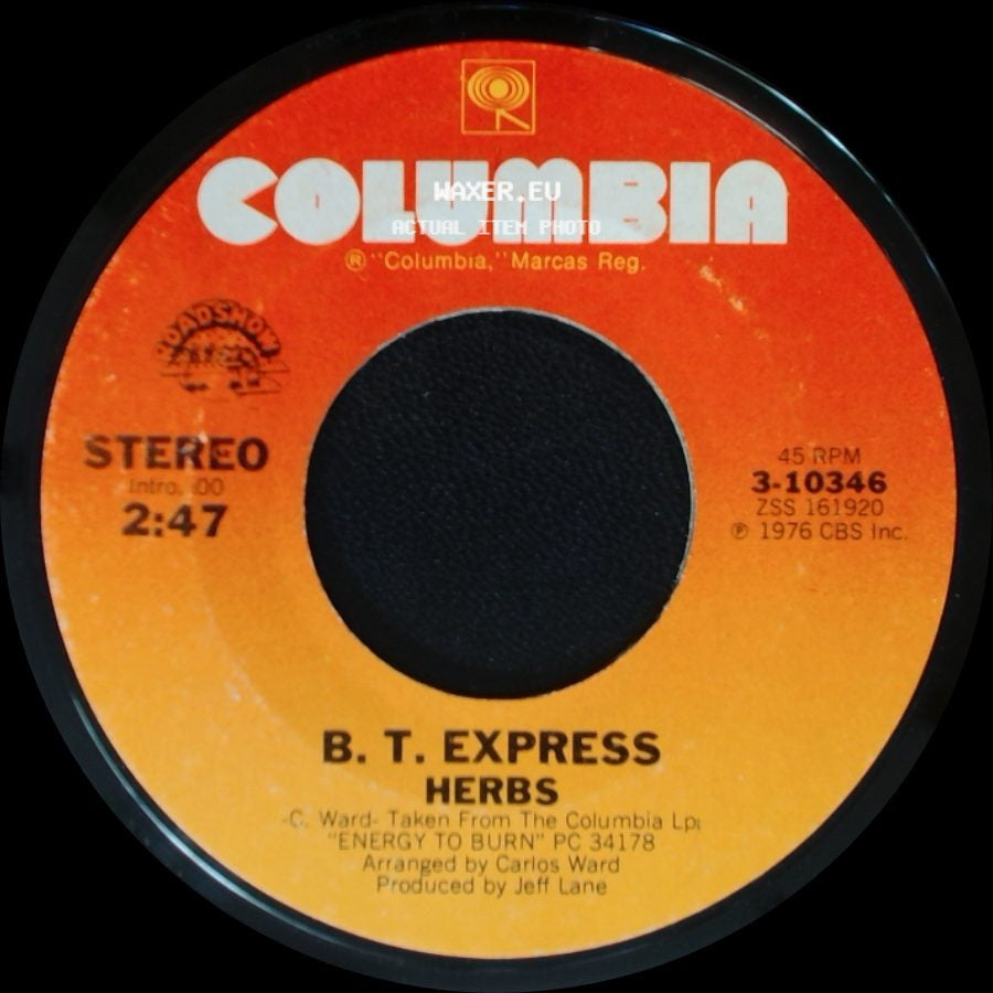 B. T. Express - Can't Stop Groovin' Now, Wanna Do It Some More / Herbs side B