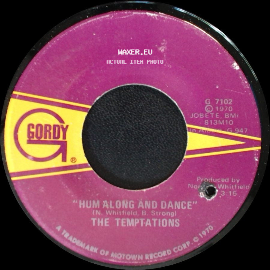 The Temptations - Ungena Za Ulimwengu (Unite The World) / Hum Along And Dance side B
