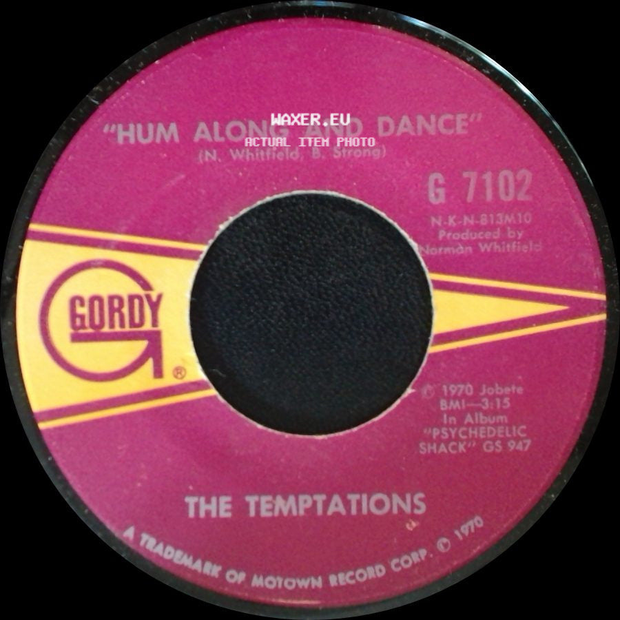 The Temptations - Ungena Za Ulimwengu (Unite The World) / Hum Along And Dance side B