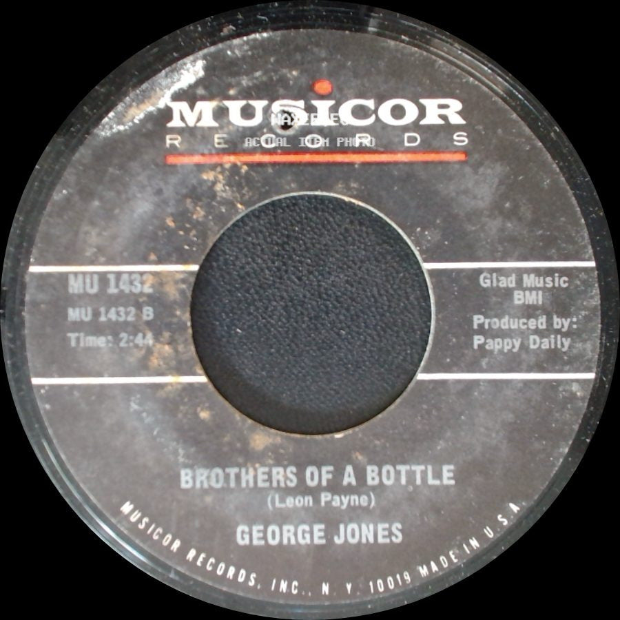 George Jones - Brothers Of A Bottle / Sometimes You Just Can't Win side A