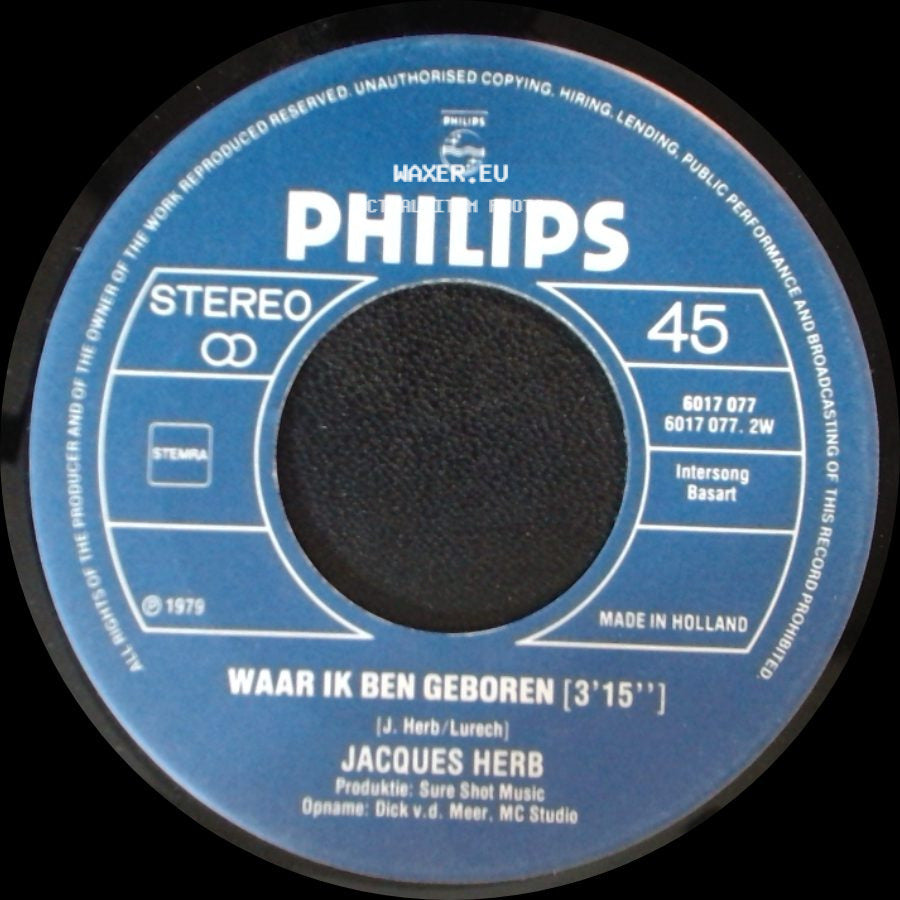 Jacques Herb - Waar Ik Ben Geboren / Torremolinos [I Love You] side A
