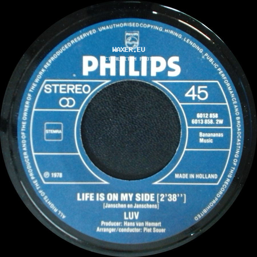 Luv - Life Is On My Side / Trojan Horse side A