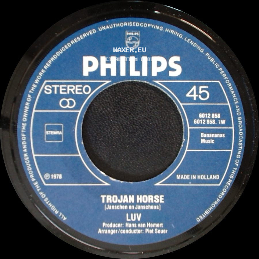 Luv - Life Is On My Side / Trojan Horse side B