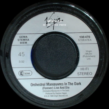 Orchestral Manoeuvres In The Dark - This Town / (Forever) Live And Die side B