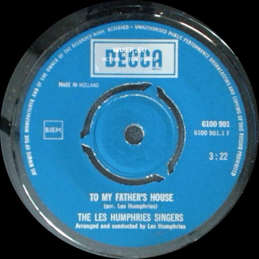 The Les Humphries Singers - Michael, Row The Boat Ashore / To My Father's House side B