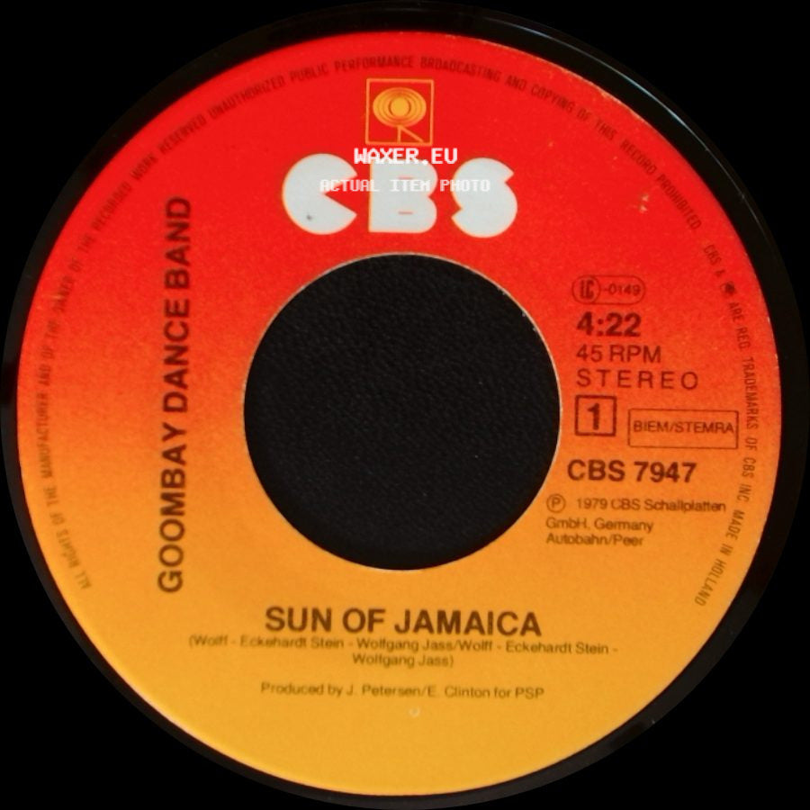 Goombay Dance Band - Sun Of Jamaica / Island Of Dreams side A
