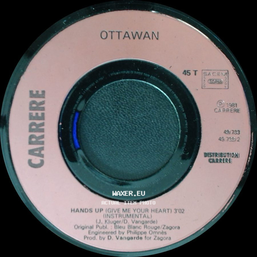 Ottawan - Hands Up (Give Me Your Heart) (Instrumental) / Hands Up (Give Me Your Heart) side A