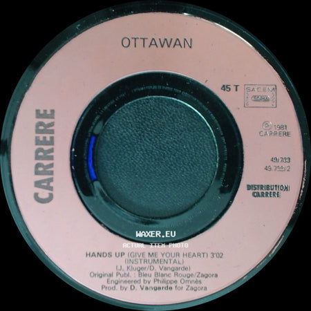 Ottawan - Hands Up (Give Me Your Heart) (Instrumental) / Hands Up (Give Me Your Heart) side A