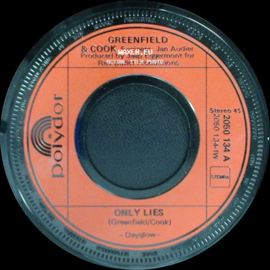 Greenfield & Cook - Only Lies / Your Return side A