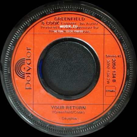 Greenfield & Cook - Only Lies / Your Return side B