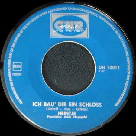 Heintje - Du Sollst Nicht Weinen / Ich Bau' Dir Ein Schloss side B