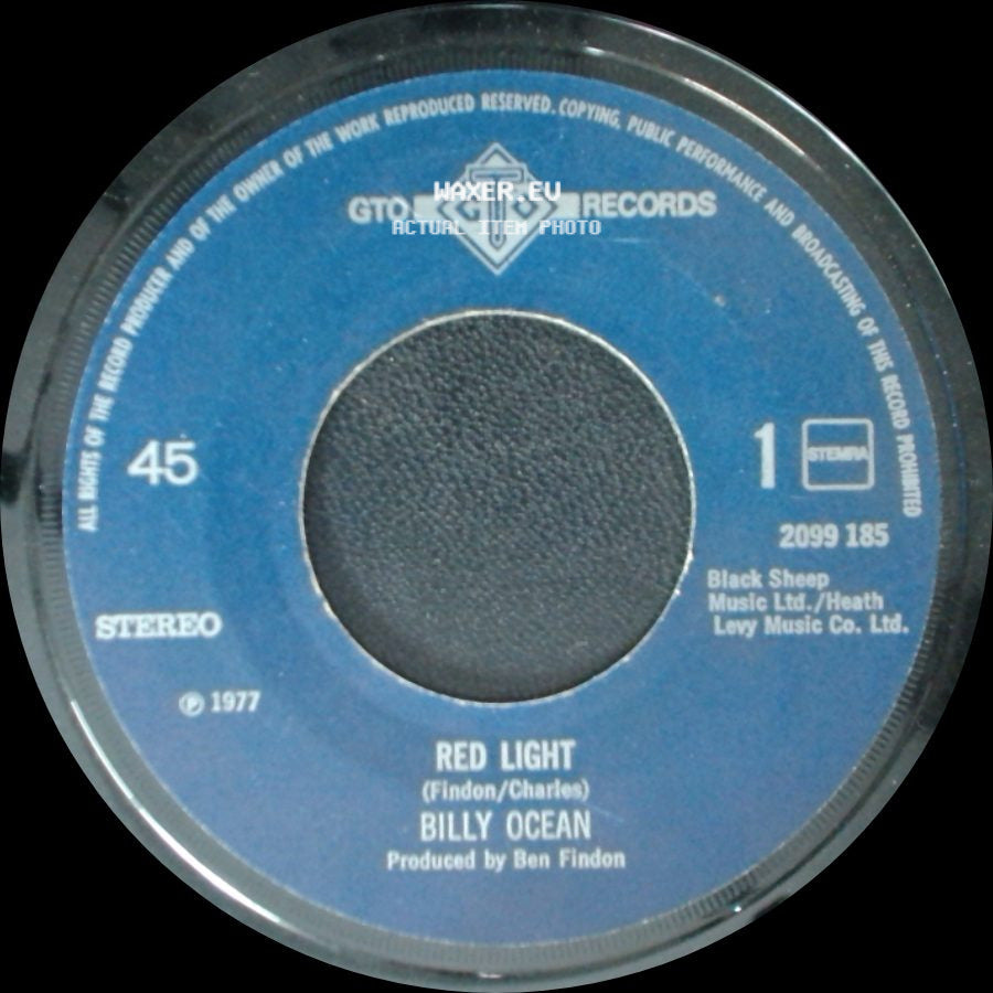 Billy Ocean - Red Light / Sweet Memories side A