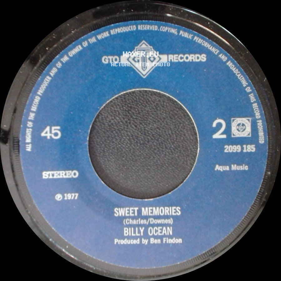 Billy Ocean - Red Light / Sweet Memories side B