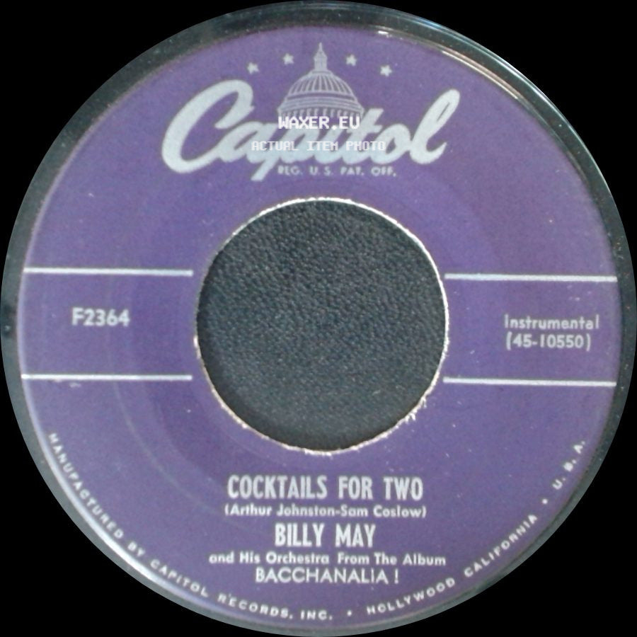 Billy May / Billy May And His Orchestra - Cocktails For Two / Little Brown Jug side A