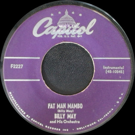 Billy May And His Orchestra - Orchids In The Moonlight / Fat Man Mambo side B