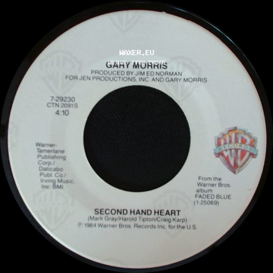 Gary Morris - Whoever's Watchin' / Second Hand Heart side B