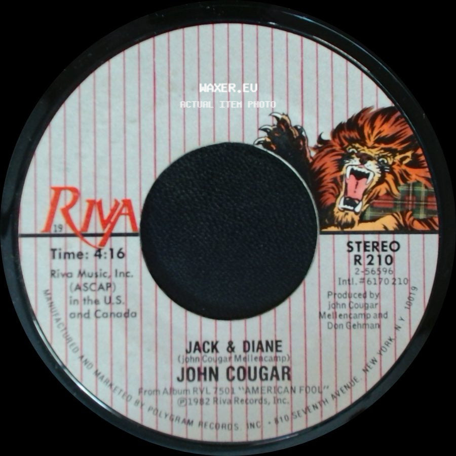 John Cougar - Jack & Diane / Can You Take It side A