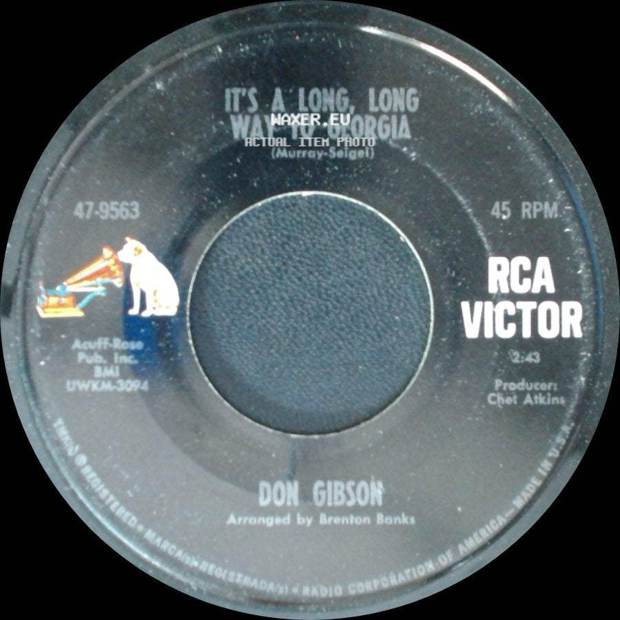 Don Gibson - It's A Long, Long Way To Georgia / Low And Lonely side A